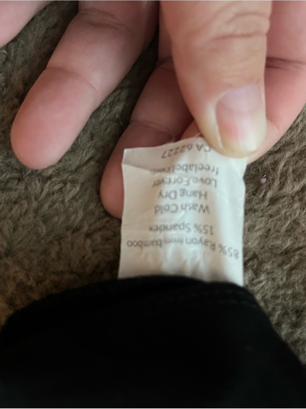 Free Label Size 3X  Black Long Sleeve Square Neck Bodysuit - Picture 3 of 3